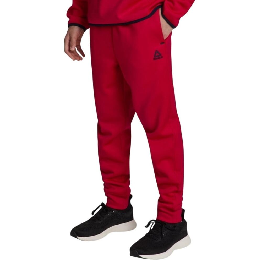 NWT ~ Reebok Boy's Red Athletic Cool Down Jogger Sweatpants~ Size MEDIUM 8 Slim